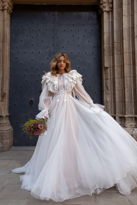Купить свадебное платье «Тирамису+Флан» Рара Авис из коллекции Дольче Вита 2023 года в салоне «Мэри Трюфель»
