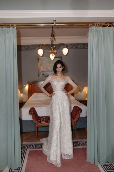 Купить свадебное платье «Киев» Анже Этуаль из коллекции Влюбиться 2022 года в салоне «Мэри Трюфель»
