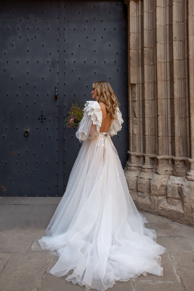 Купить свадебное платье «Тирамису+Флан» Рара Авис из коллекции Дольче Вита 2023 года в салоне «Мэри Трюфель»