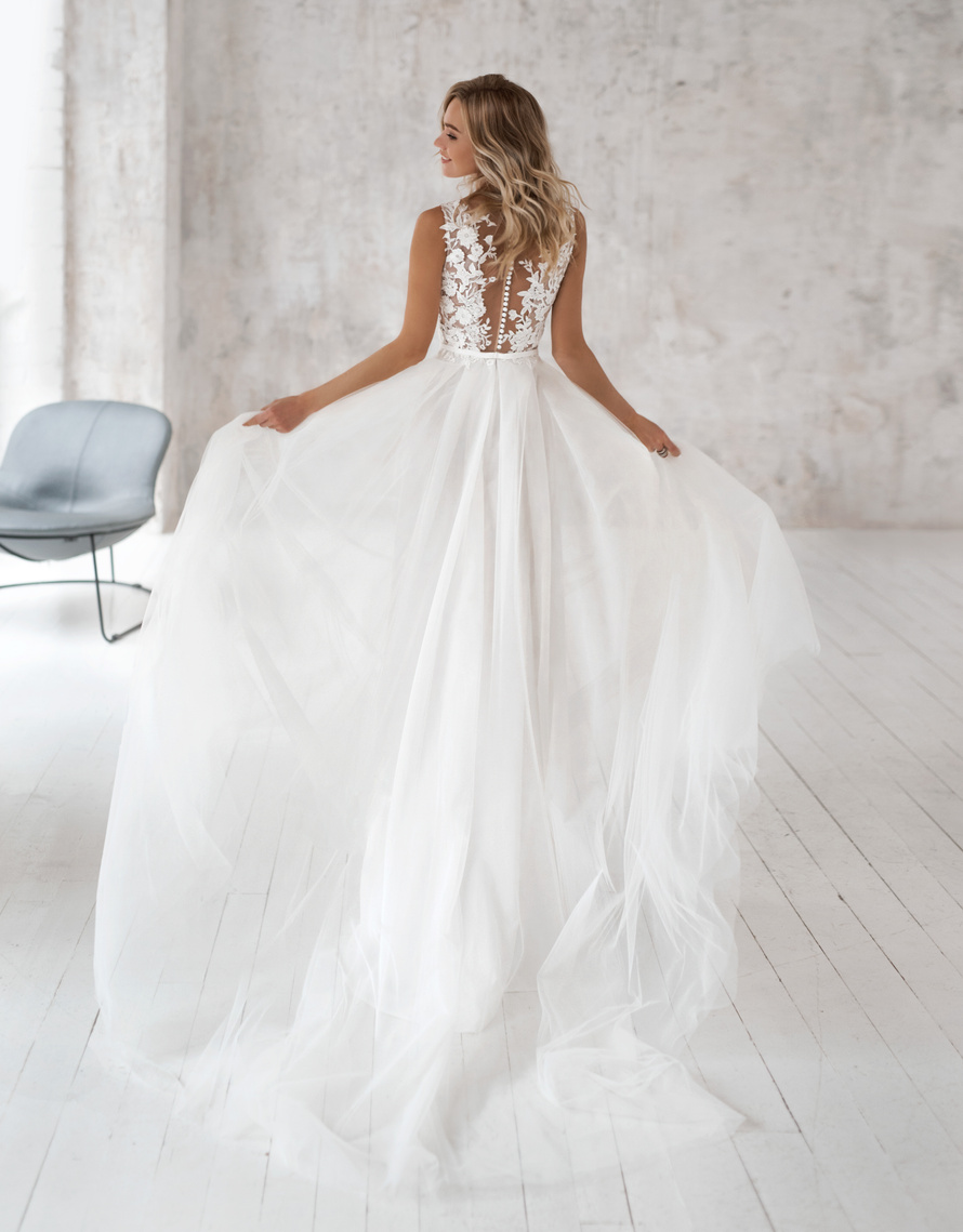 Купить свадебное платье «Бриана» Натальи Романовой из коллекции 2020 в салоне «Мэри Трюфель»