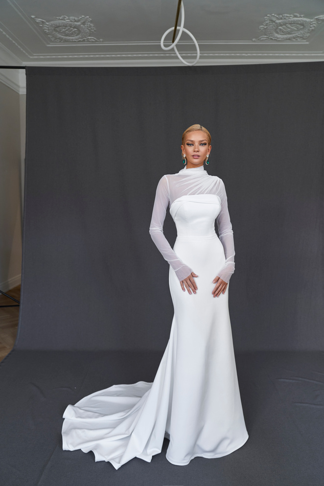 Купить свадебное платье Лючия Марта из коллекции 2023 года в салоне «Мэри Трюфель»