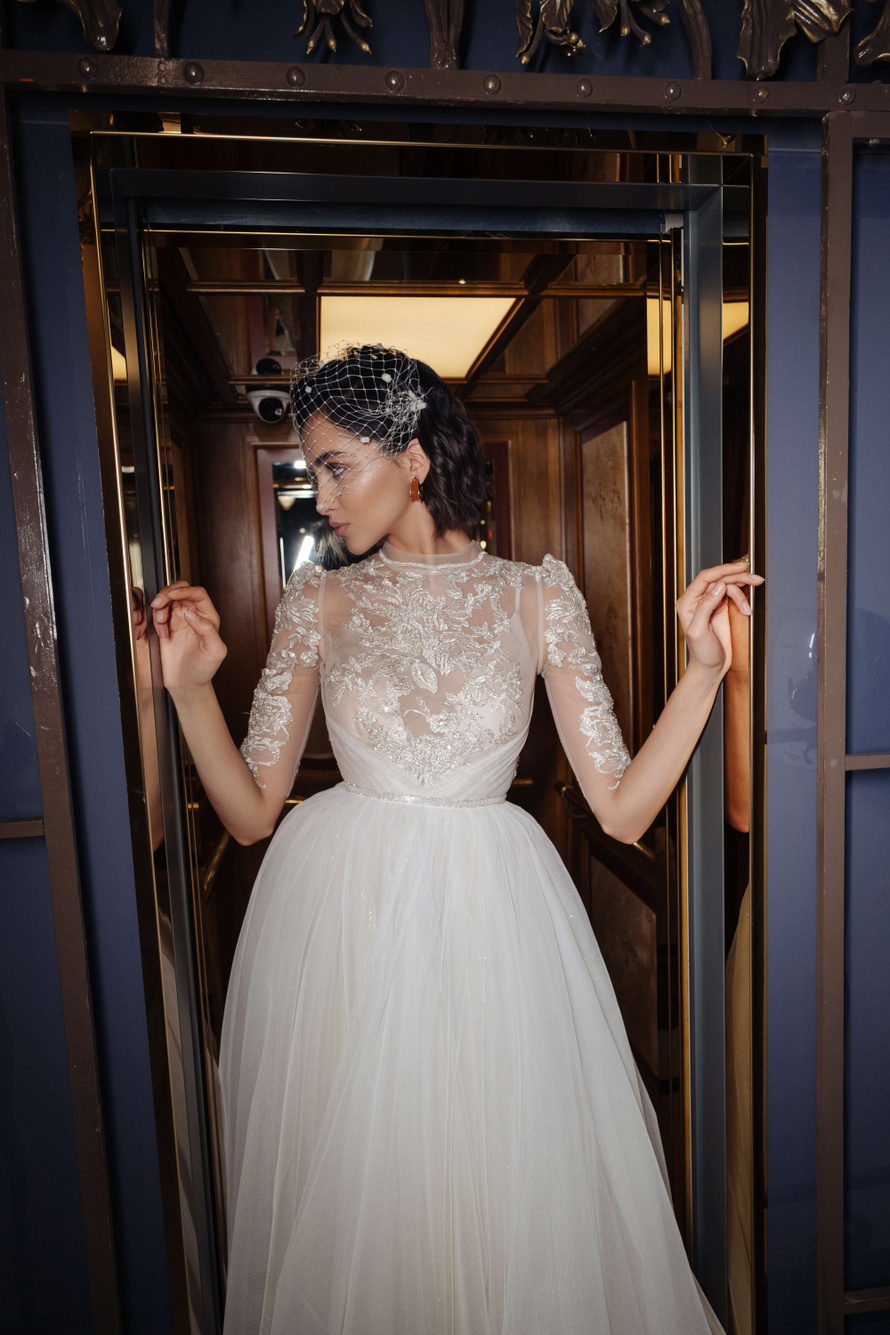 Купить свадебное платье «Вена» Анже Этуаль из коллекции Влюбиться 2022 года в салоне «Мэри Трюфель»