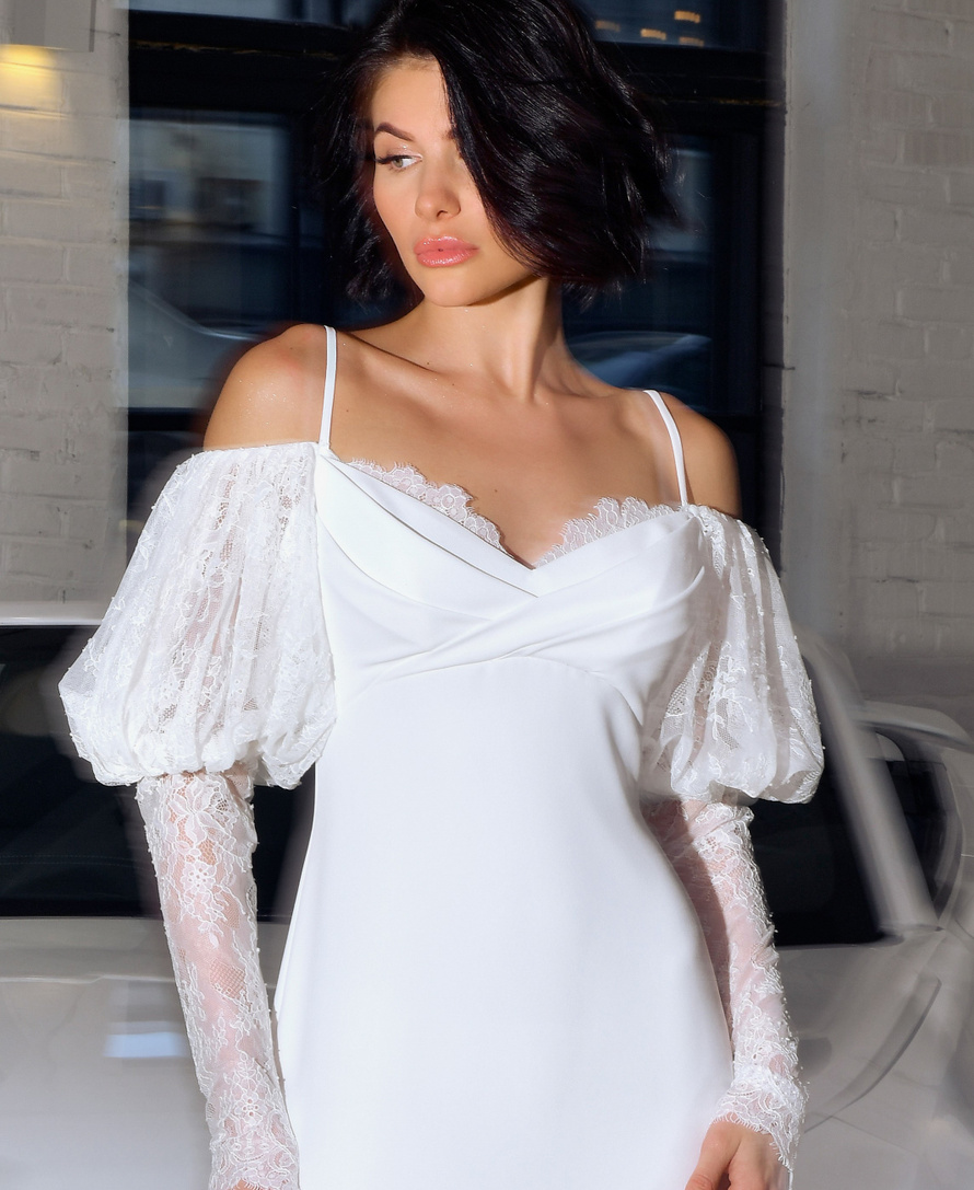 Купить свадебное платье «Сакура» Инфанта из коллекции 2022 года в салоне «Мэри Трюфель»