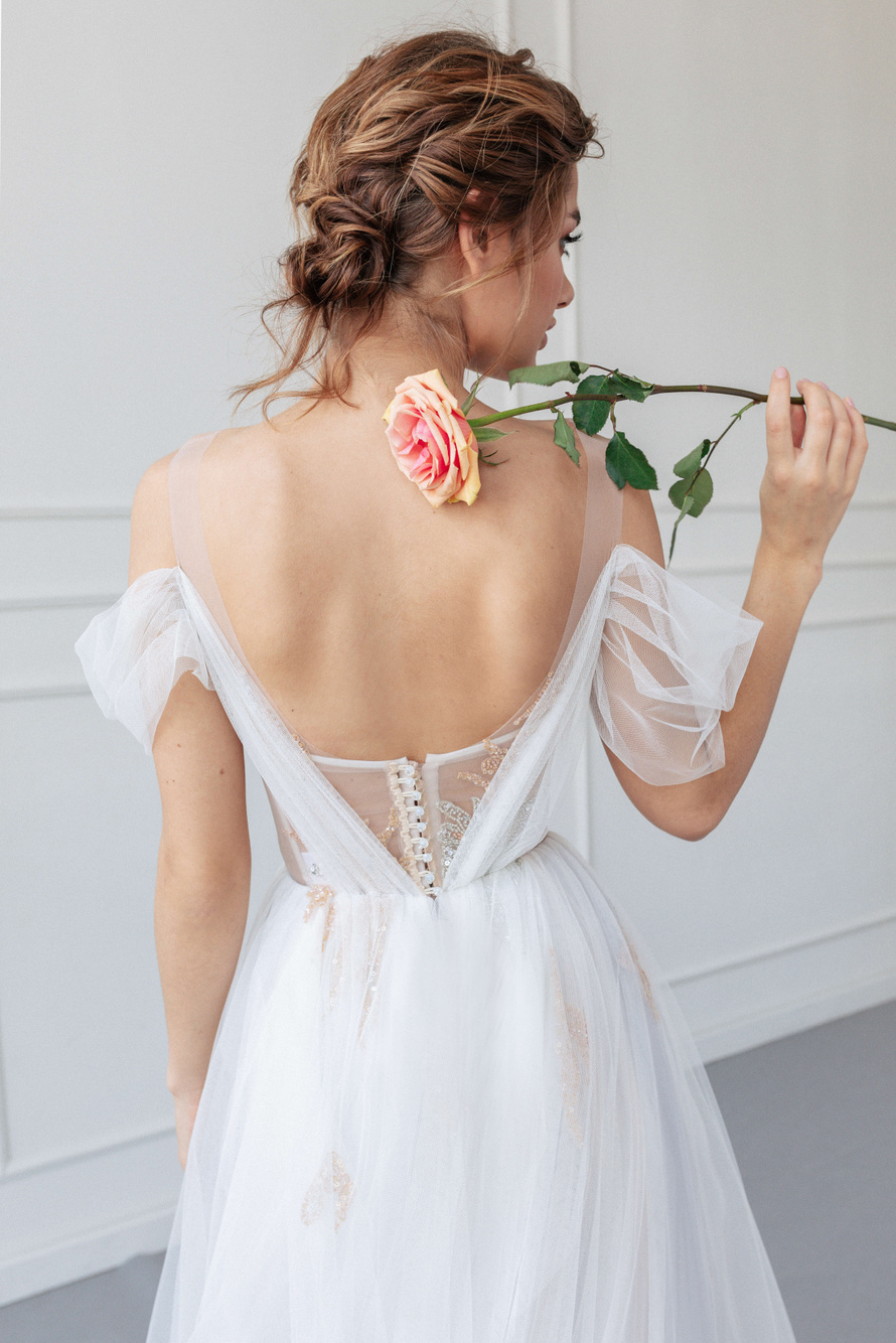 Купить свадебное платье «Джастин» Анже Этуаль из коллекции 2020 года в салоне «Мэри Трюфель»
