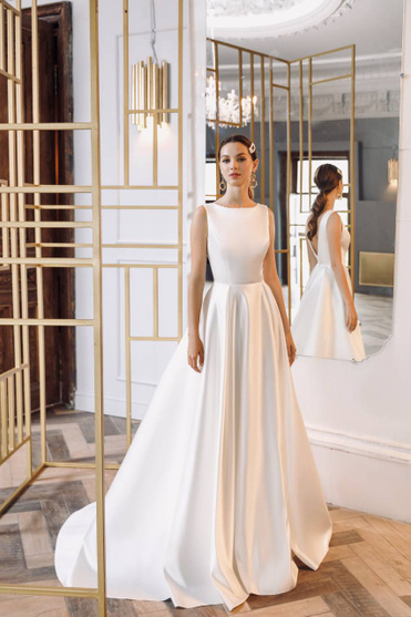 Купить свадебное платье «Келли» Ателье Лейс Дизайн из коллекции 2021 года в салоне «Мэри Трюфель»