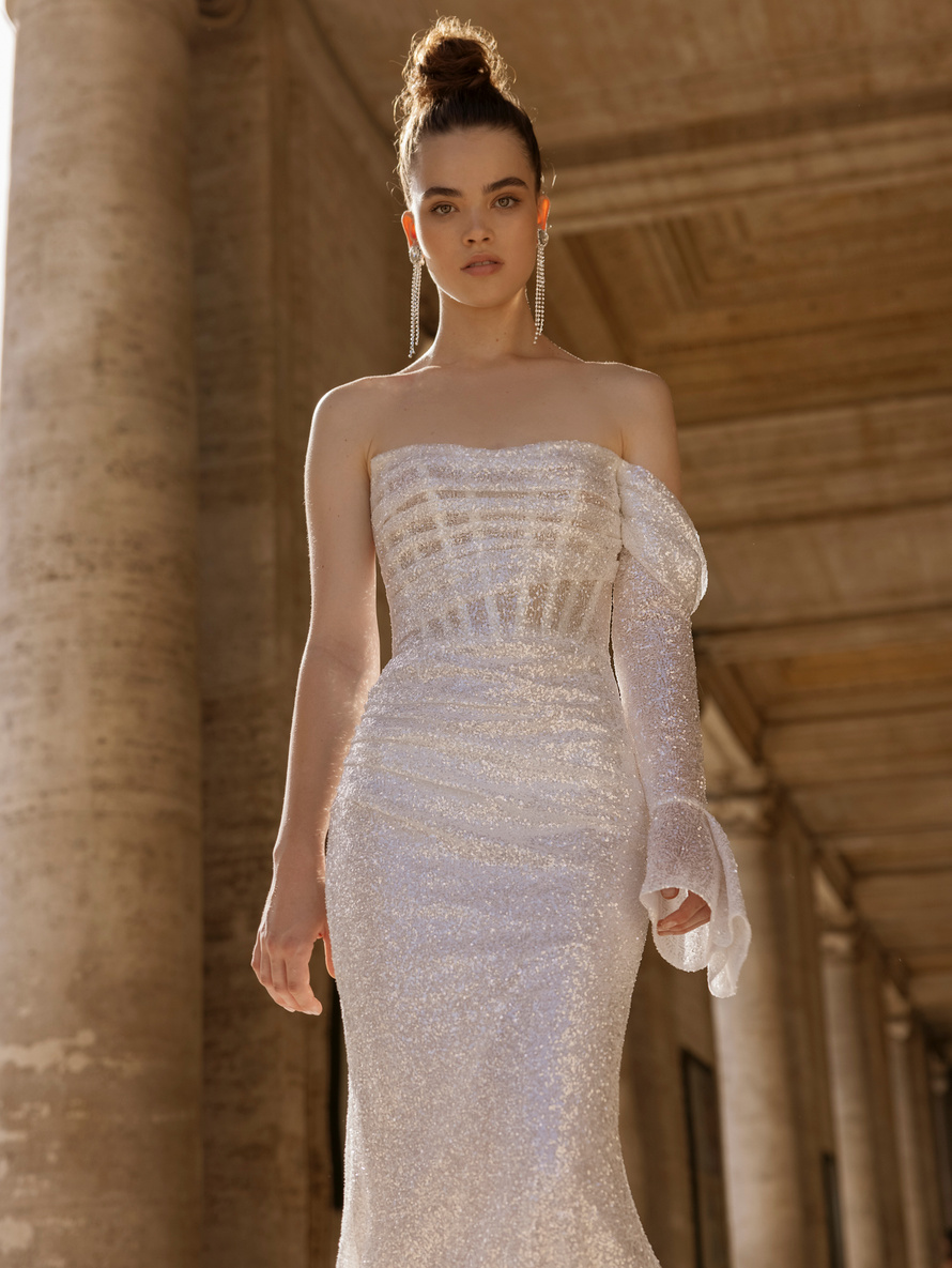 Купить свадебное платье «Грация» Бламмо Биамо из коллекции Гармония Любви 2023 года в салоне «Мэри Трюфель»