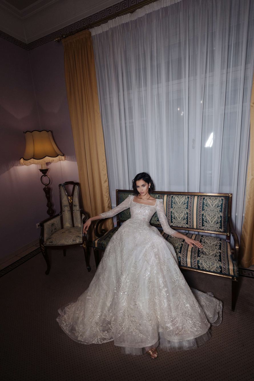 Купить свадебное платье «Рим» Анже Этуаль из коллекции Влюбиться 2022 года в салоне «Мэри Трюфель»