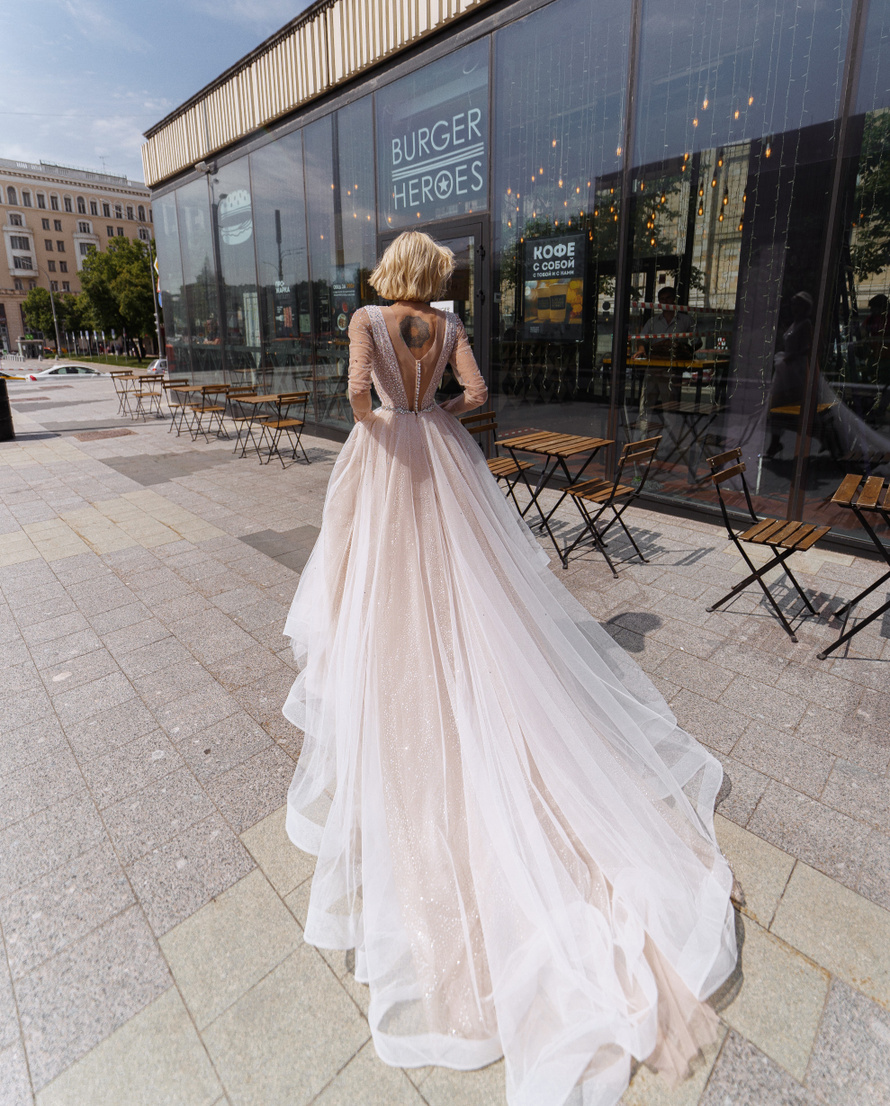Купить свадебное платье «Магали» Натальи Романовой из коллекции 2021 в салоне «Мэри Трюфель»