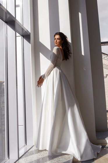 Купить свадебное платье «Фрайн» Натальи Романовой из коллекции 2021 в салоне «Мэри Трюфель»