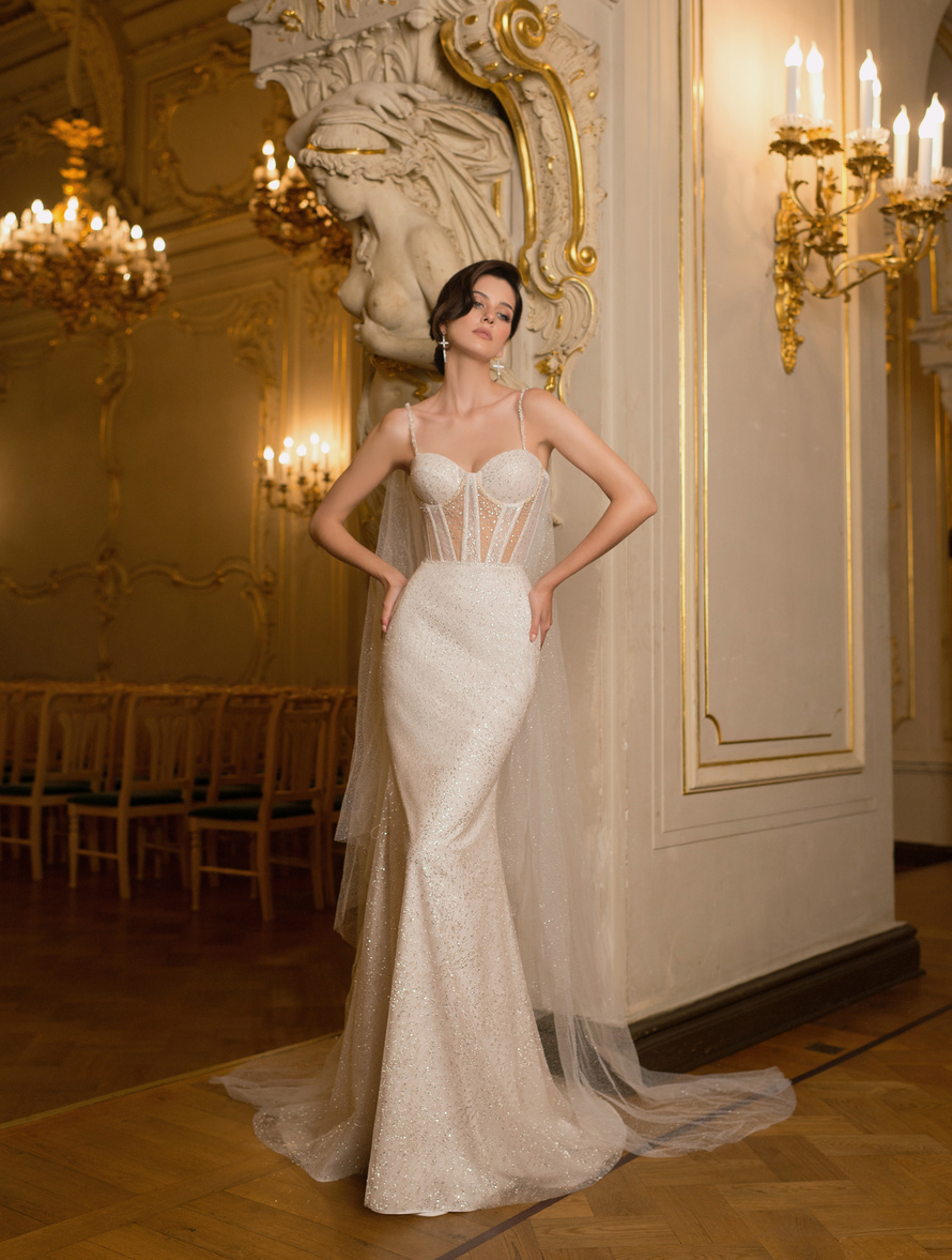 Купить свадебное платье «Инфанта» Мэрри Марк из коллекции Мистерия 2023 года в салоне «Мэри Трюфель»