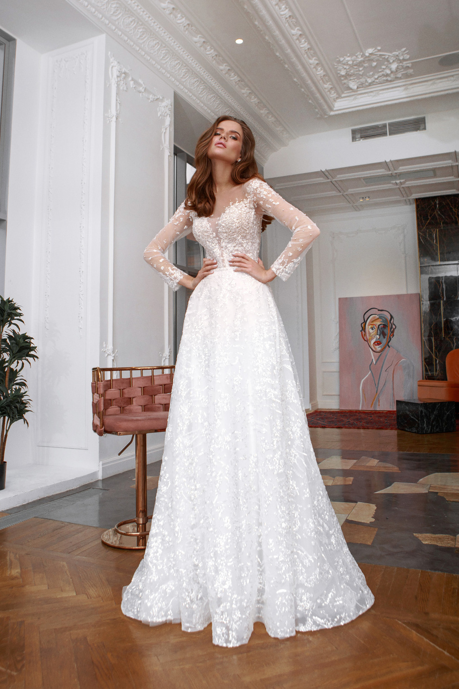 Купить свадебное платье «Вева» Натальи Романовой из коллекции 2021 в салоне «Мэри Трюфель»