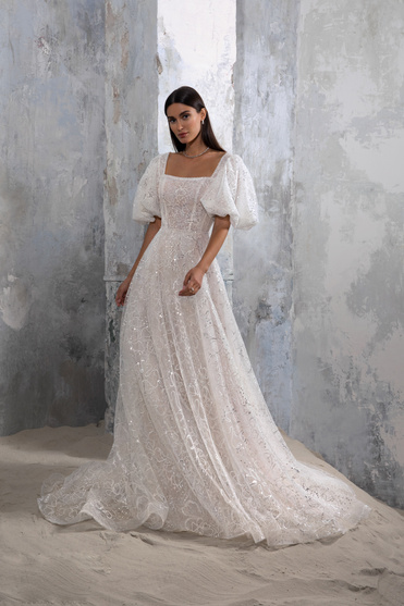 Купить свадебное платье «Дженифер» Секрет Споса из коллекции Блеск 2022 года в салоне «Мэри Трюфель»