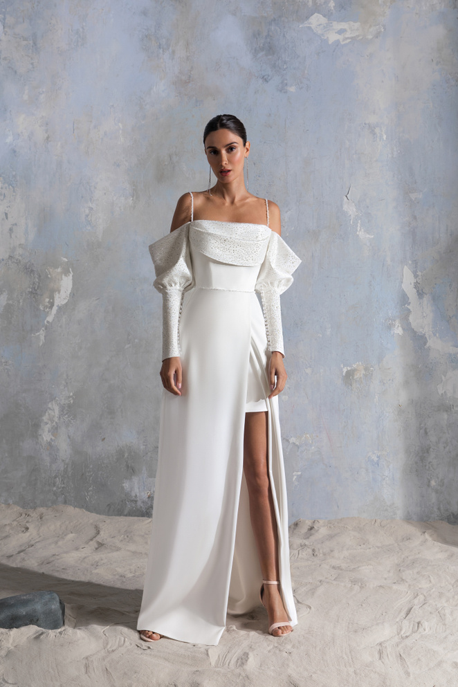 Купить свадебное платье «Адалана» Секрет Споса из коллекции Блеск 2022 года в салоне «Мэри Трюфель»