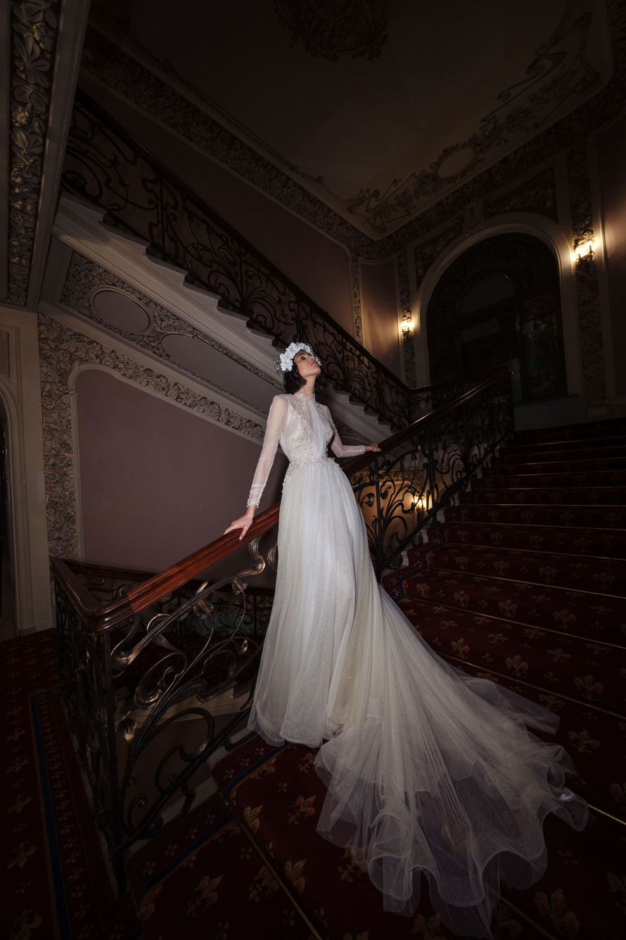 Купить свадебное платье «Варшава» Анже Этуаль из коллекции Влюбиться 2022 года в салоне «Мэри Трюфель»