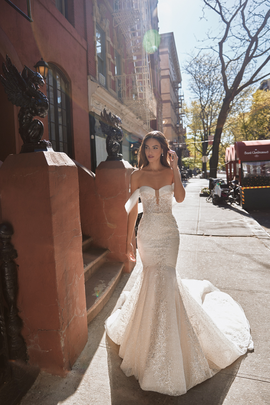 Купить свадебное платье «Рома» Вона из коллекции Любовь в городе 2022 года в салоне «Мэри Трюфель»
