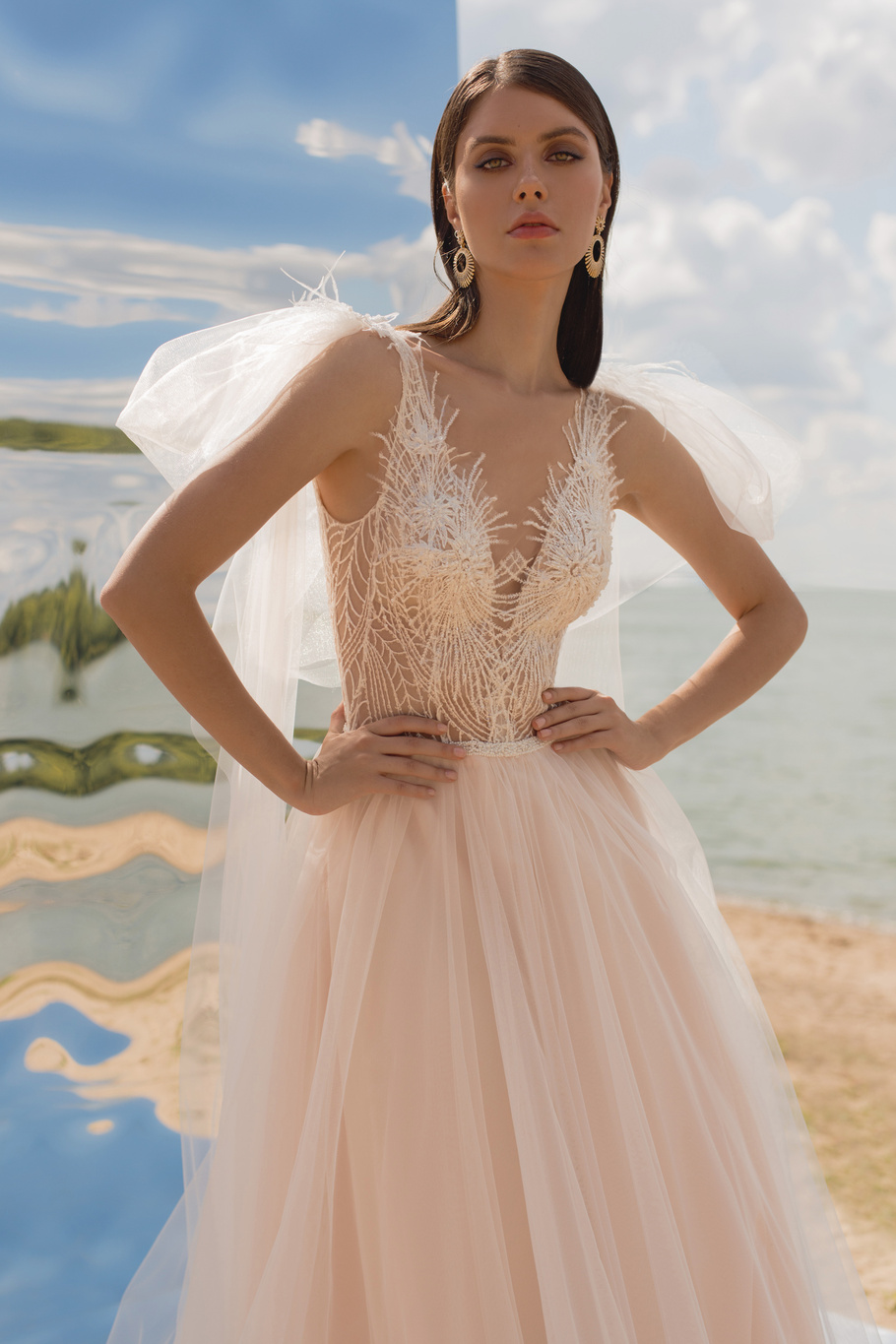 Свадебное платье «Салюто" Strekkoza — купить в Краснодаре платье Салюто из Nuvole Nella Sabbia Стреккоза 2020