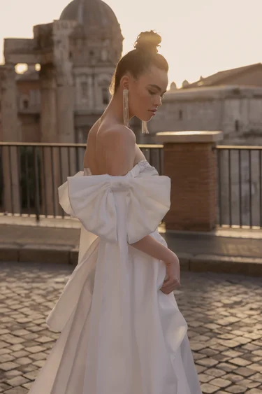 Купить свадебное платье «Розабелла» Бламмо Биамо из коллекции Гармония Любви 2023 года в салоне «Мэри Трюфель» Розабелла