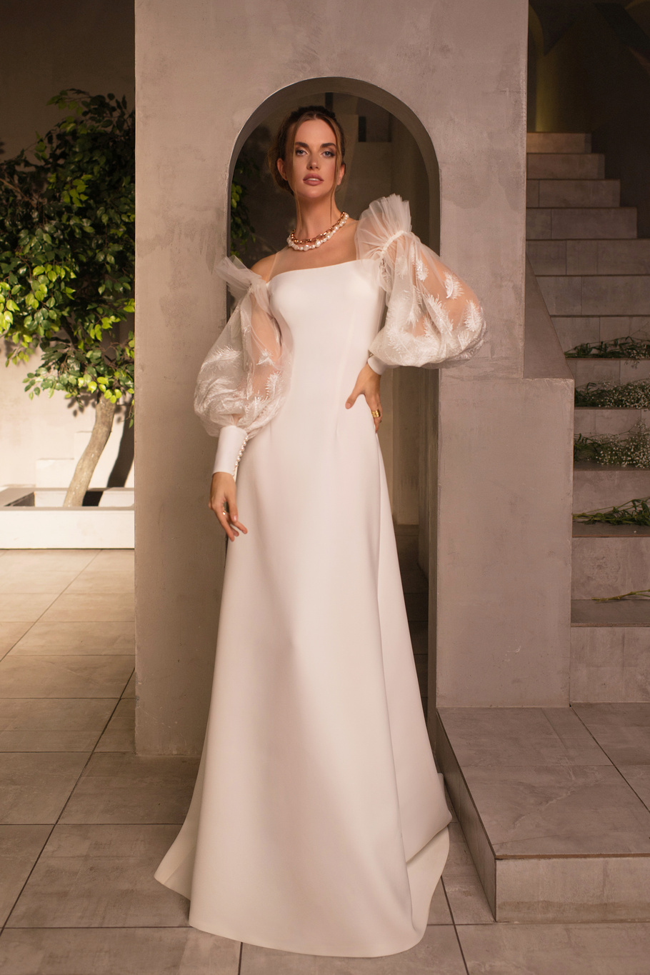 Купить свадебное платье «Алусиус» Мэрри Марк из коллекции Минимализм 2023 года в салоне «Мэри Трюфель»