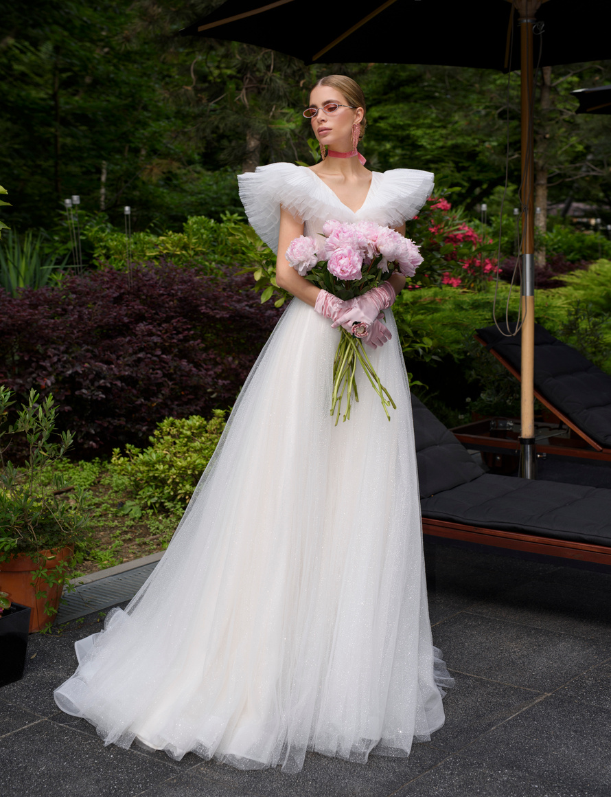 Купить свадебное платье «Лингер» Татьяна Каплун из коллекции Дыхание Времени 2023 года в салоне «Мэри Трюфель»