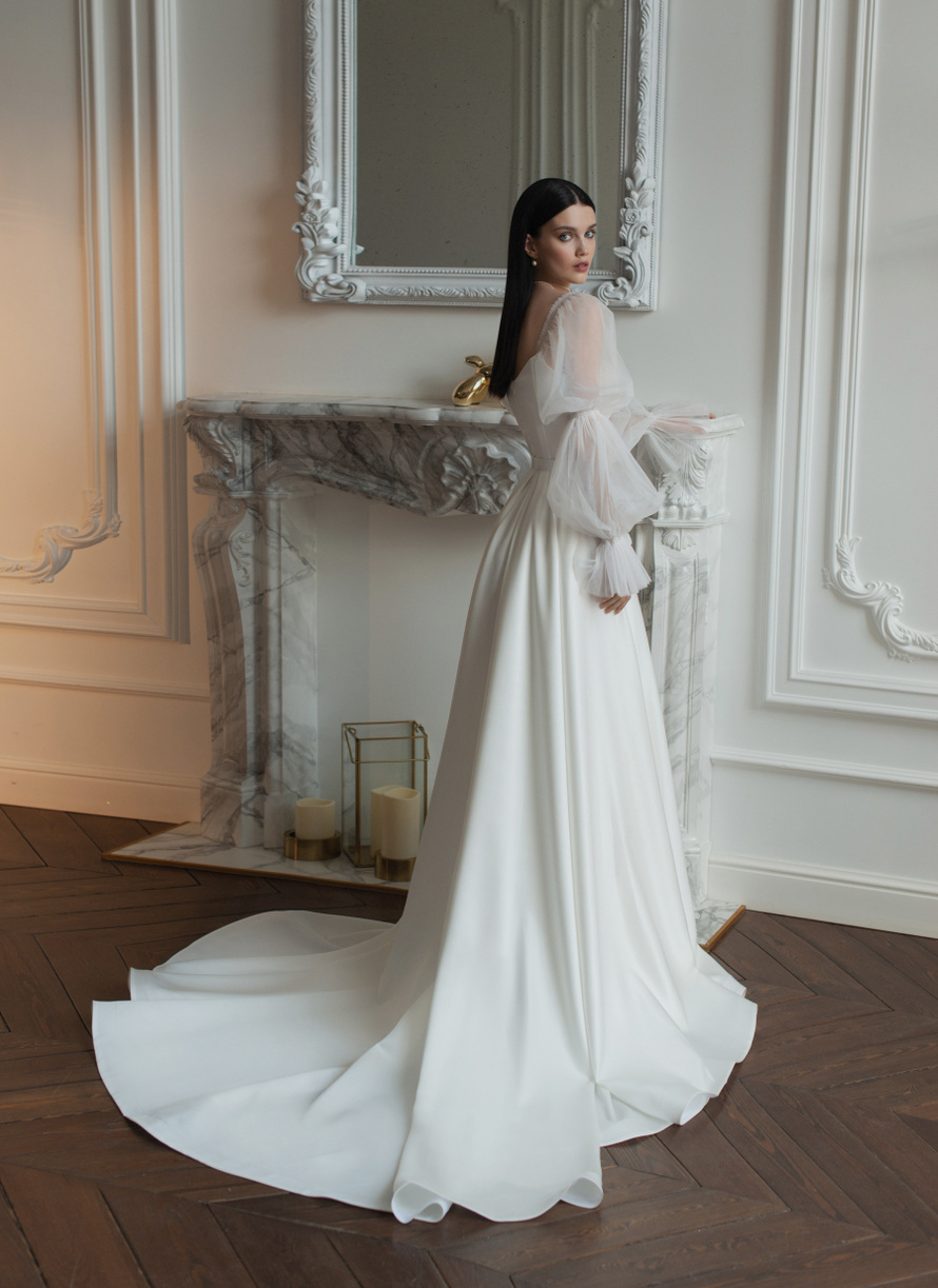 Купить свадебное платье «Нуала» Татьяна Каплун из коллекции 2022 года в салоне «Мэри Трюфель»