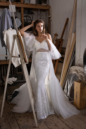 Купить свадебное платье «Скайлес» Рара Авис из коллекции Шайн Брайт 2020 года в интернет-магазине