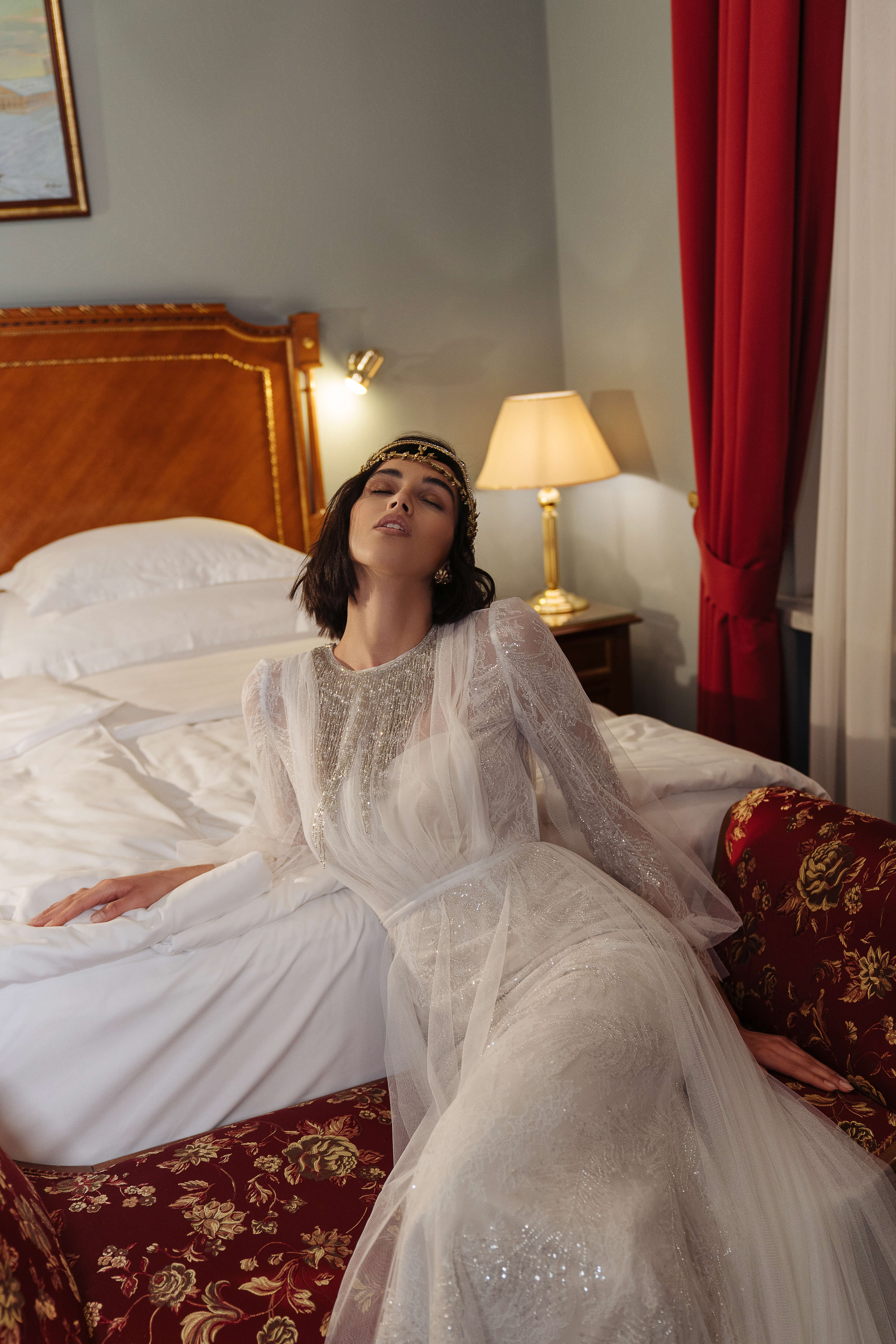 Купить свадебное платье «Ереван» Анже Этуаль из коллекции Влюбиться 2022 года в салоне «Мэри Трюфель»