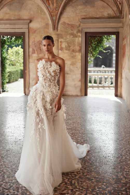 Wedding dresses in a romantic style