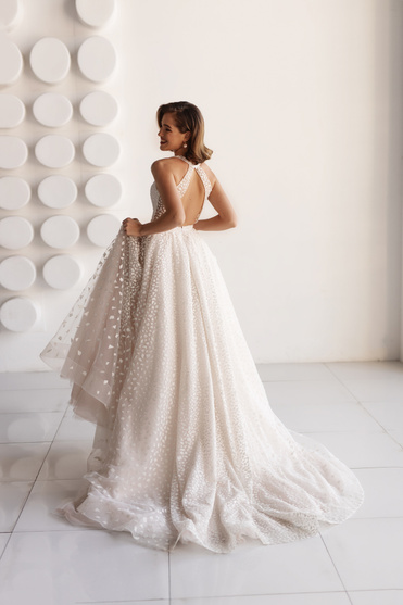 Купить свадебное платье «Фортуна» Анна Кузнецова из коллекции Спосами 2021 года в салоне «Мэри Трюфель»