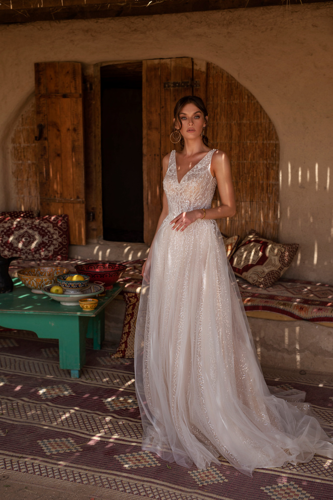 Купить свадебное платье «Альба» Татьяны Каплун из коллекции «Десерт Пешн 2020» в салоне свадебных платьев