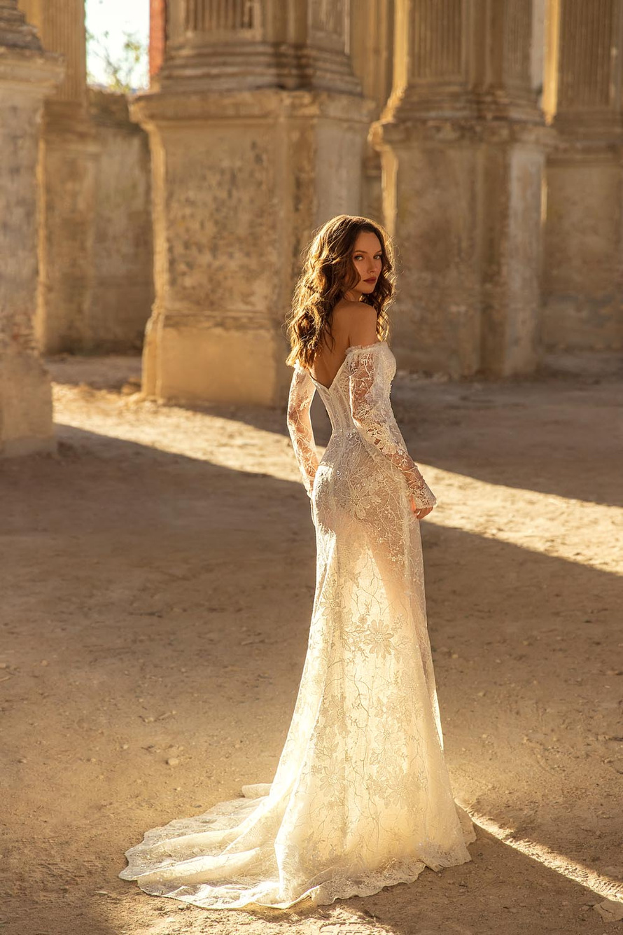 Купить свадебное платье «Гвэн» Евы Лендел из коллекции 2021 в Краснодаре 