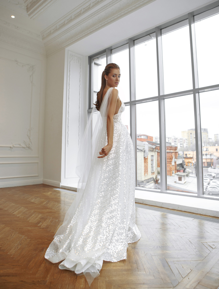 Купить свадебное платье «Байс» Натальи Романовой из коллекции 2021 в салоне «Мэри Трюфель»