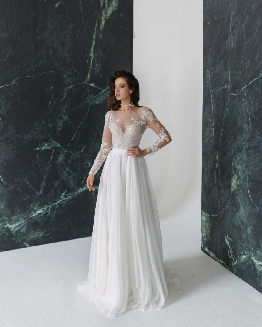 Купить свадебное платье «Спринг» Рара Авис из коллекции Гелекси 2022 года в салоне «Мэри Трюфель»