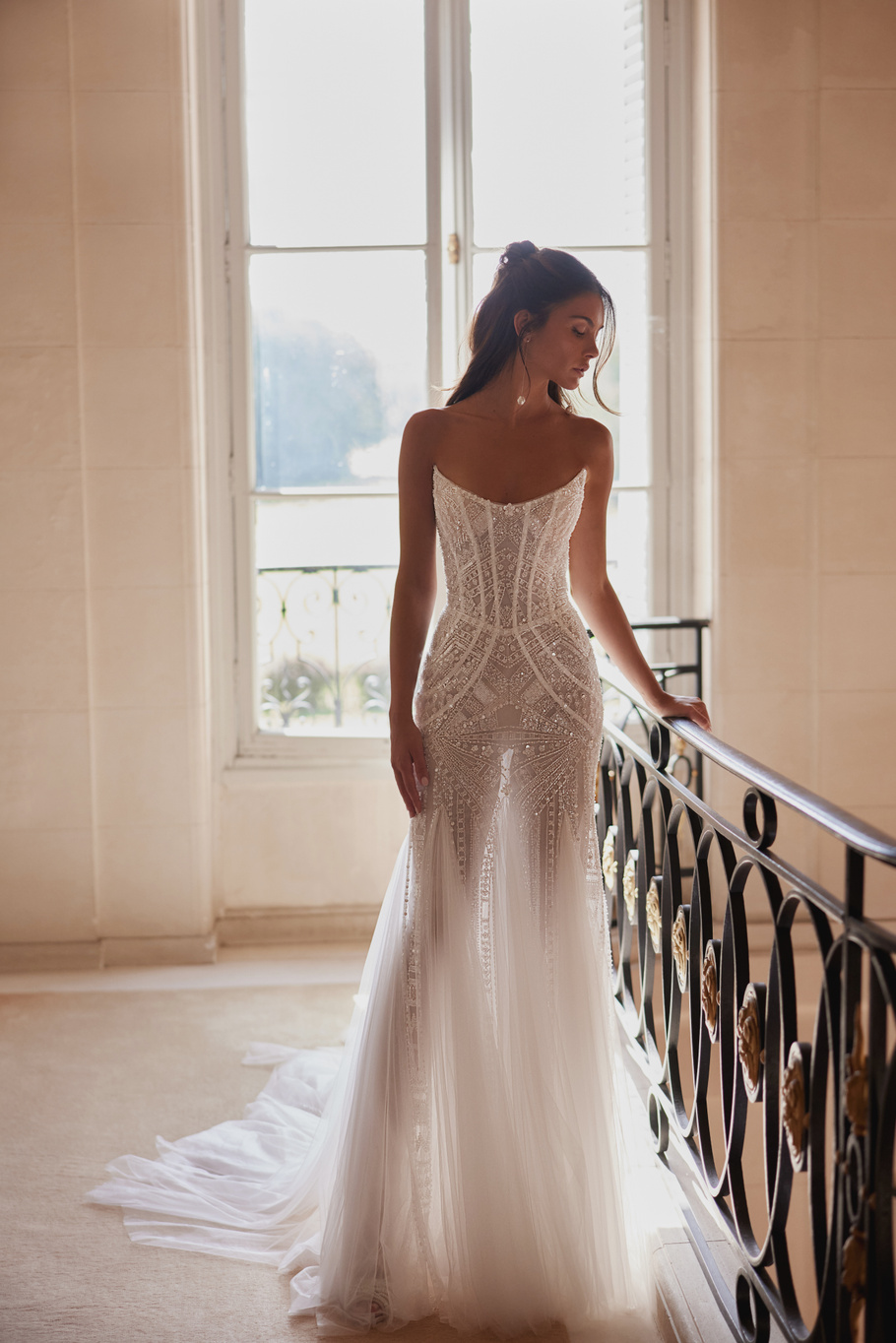 Tulle long train