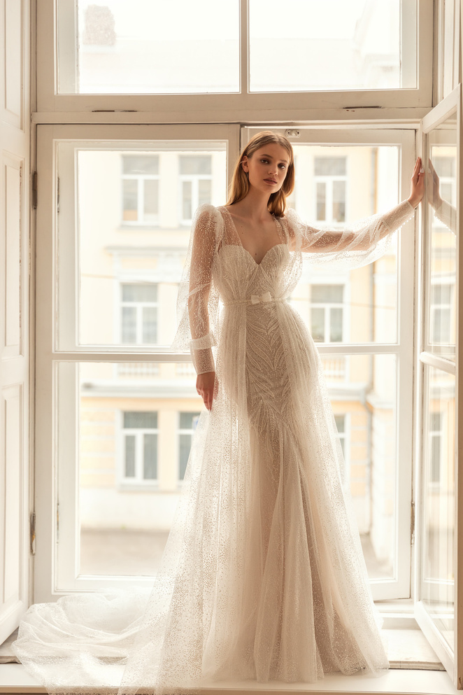 Купить свадебное платье «Сванна» Евы Лендел из коллекции 2022 в «Мэри Трюфель»