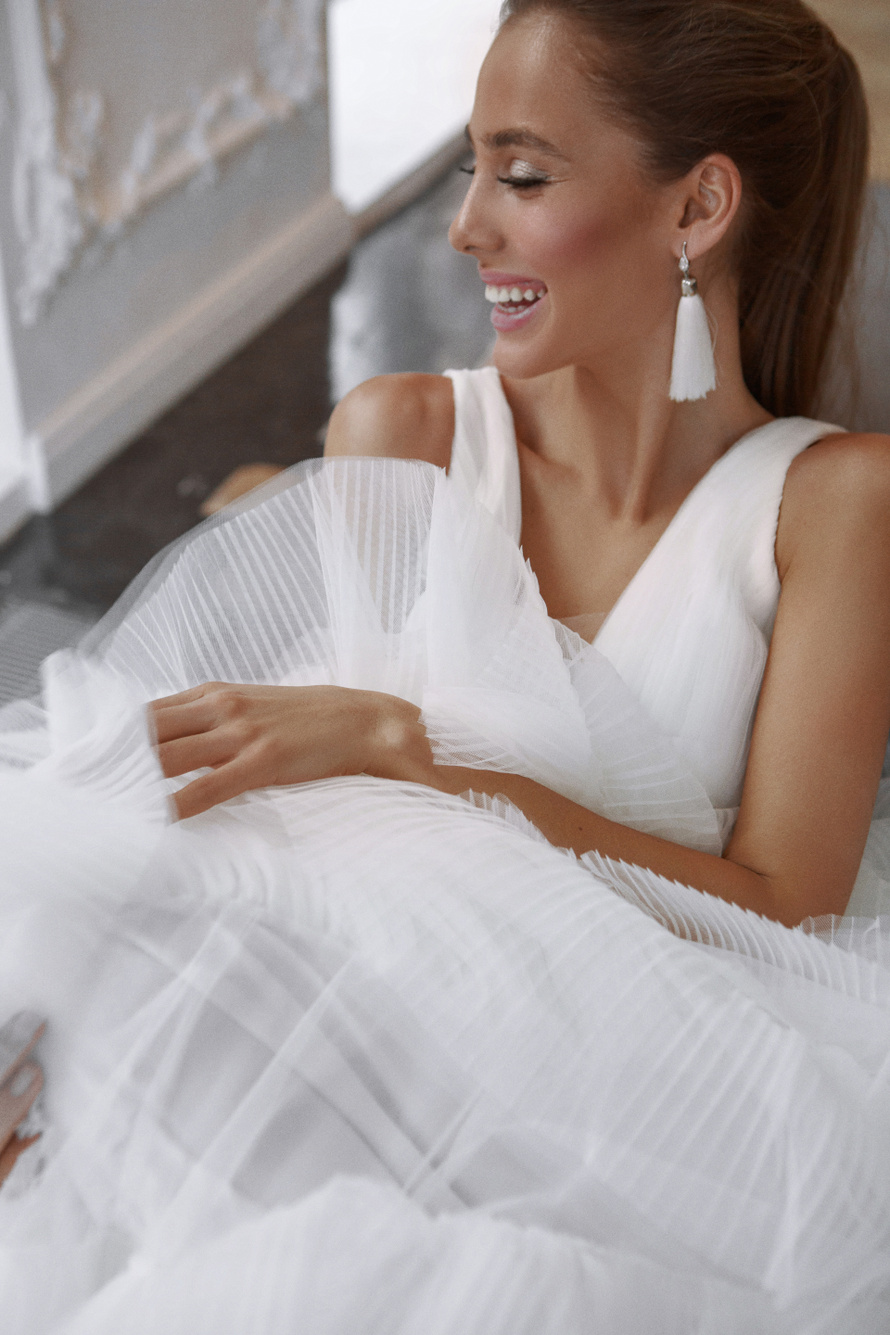 Купить свадебное платье «Патрина» Натальи Романовой из коллекции 2021 в салоне «Мэри Трюфель»