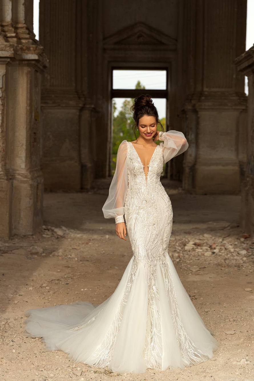 Купить свадебное платье «Леннокс» Евы Лендел из коллекции 2021 в Краснодаре 