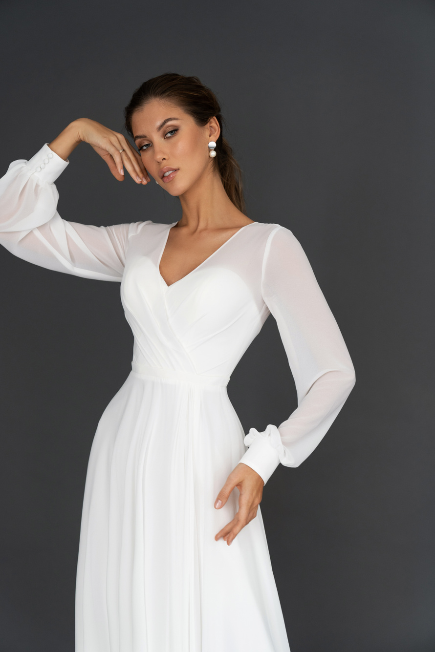 Свадебное платье «Осфадэль миди» Марта — купить в Москве платье Осфадэль из коллекции 2021 года