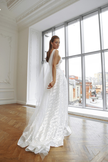 Купить свадебное платье «Байс» Натальи Романовой из коллекции 2021 в салоне «Мэри Трюфель»