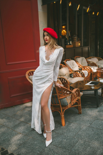 Купить свадебное платье «Инкар» Бламмо Биамо из коллекции Стелла Де Венера 2024 года в салоне «Мэри Трюфель»