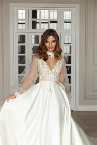 Купить свадебное платье «Марни» Евы Лендел из коллекции 2021 в Екатеринбурге 