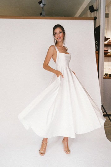 Купить свадебное платье «Элли миди» Юнона из коллекции 2020 года в салоне «Мэри Трюфель»