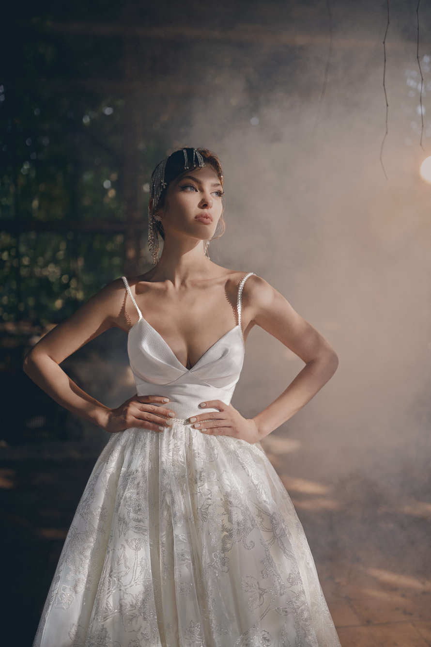 Купить бальное свадебное платье «Керри» Анже Этуаль из коллекции Леди Перл 2021 года в салоне «Мэри Трюфель»