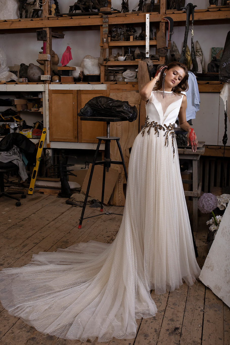 Купить свадебное платье «Амия» Рара Авис из коллекции Шайн Брайт 2020 года в интернет-магазине