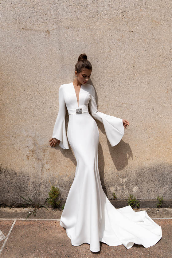Купить свадебное платье «Фортис» Натальи Романовой из коллекции Сандримс 2023 года в салоне «Мэри Трюфель»