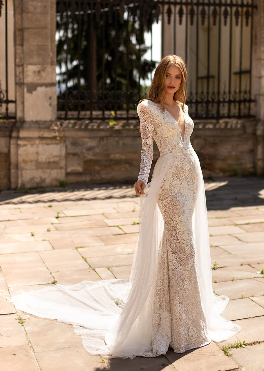 Купить свадебное платье «Пиллар» Кристал Дизайн из коллекции Романс 2021 в интернет-магазине «Мэри Трюфель»