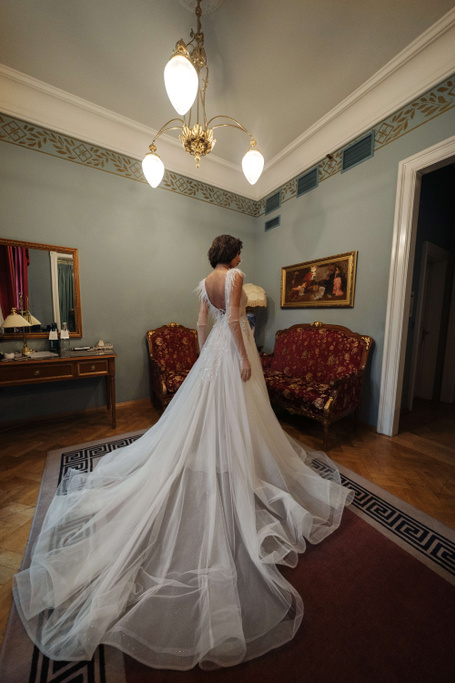 Купить свадебное платье «Валетта» Анже Этуаль из коллекции Влюбиться 2022 года в салоне «Мэри Трюфель»