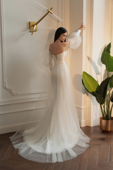 Купить свадебное платье «Энджиль» Татьяна Каплун из коллекции 2022 года в салоне «Мэри Трюфель»