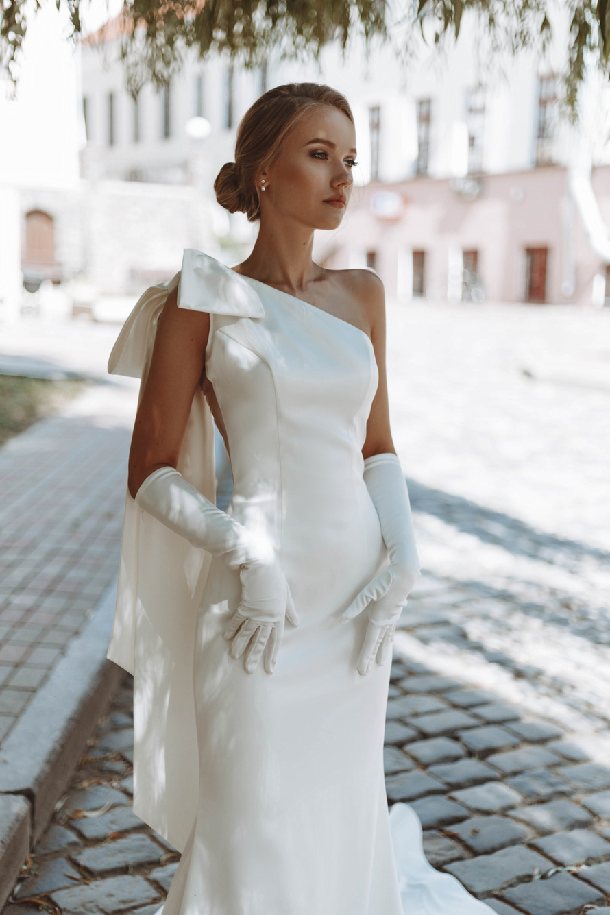 Купить свадебное платье «Анри» без кружева Анже Этуаль из коллекции Леди Перл 2021 года в салоне «Мэри Трюфель»