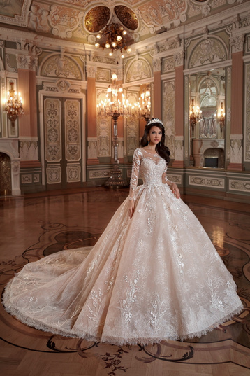 Купить свадебное платье Навиблю Брайдал (Арт. YKK-007) из коллекции 2019 в салоне