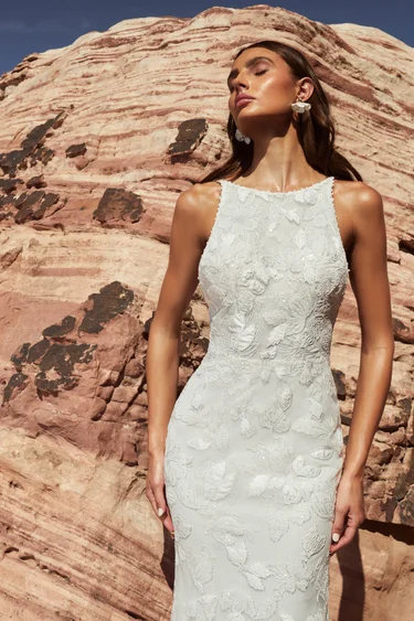 Buy wedding dress «LP2424» La Perle from the collection of 2024 in the boutique “Mary Trufel” LP2424